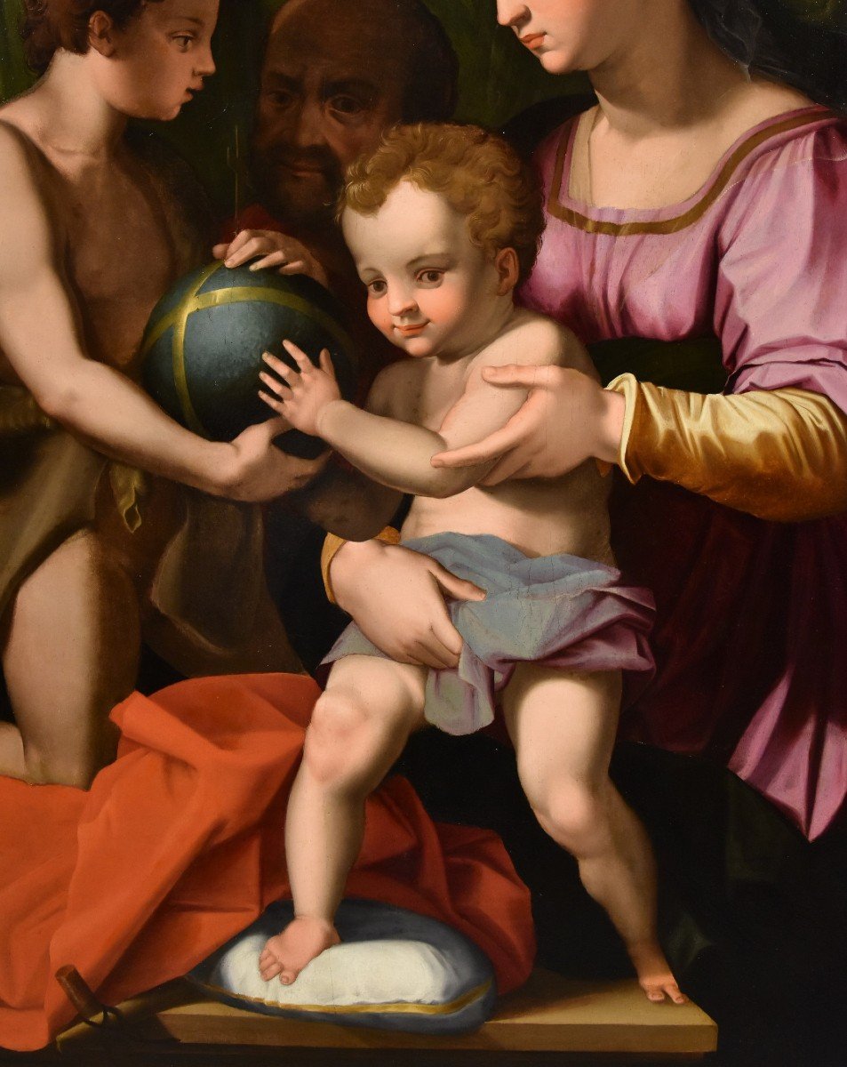 Sacra Famiglia con San Giovannino, Agnolo Bronzino (Firenze 1503 - 1572)-photo-3