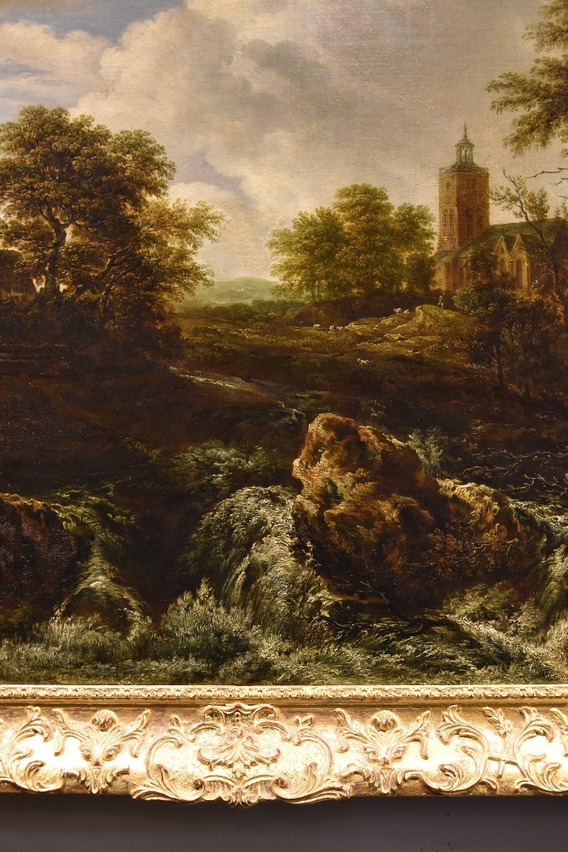 Paesaggio boscoso con cascata, Jacob van Ruisdael (Haarlem 1628 - Amsterdam 1682) attribuibile-photo-6