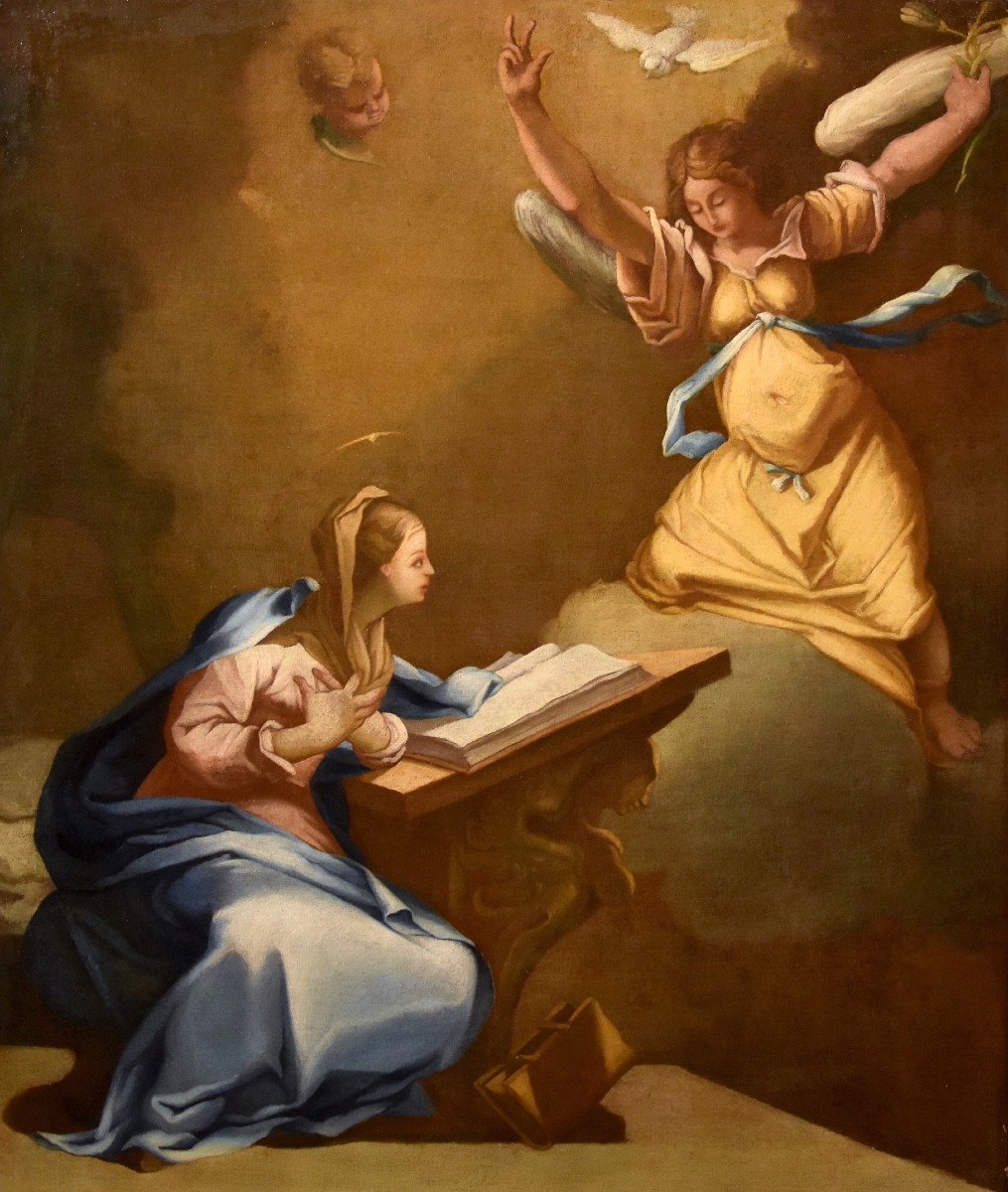 L’Annunciazione, Paolo De Matteis (Naples 1662 - Napoli, 1728) Cerchia di -photo-2