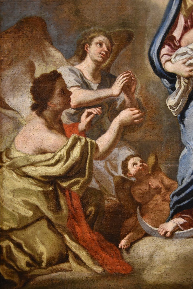 Madonna in gloria con bambino circondata due angeli, Pietro Bardellino (Napoli, 1731 – 1806)-photo-6