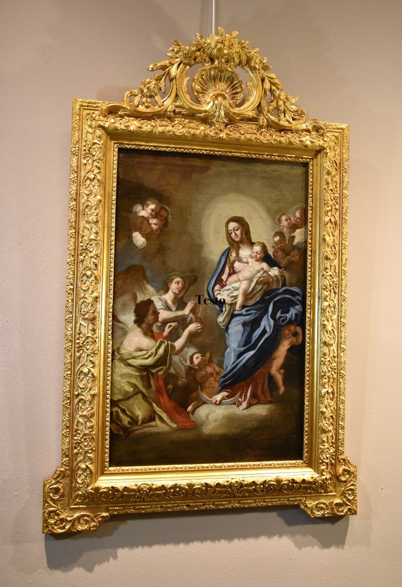 Madonna in gloria con bambino circondata due angeli, Pietro Bardellino (Napoli, 1731 – 1806)-photo-7
