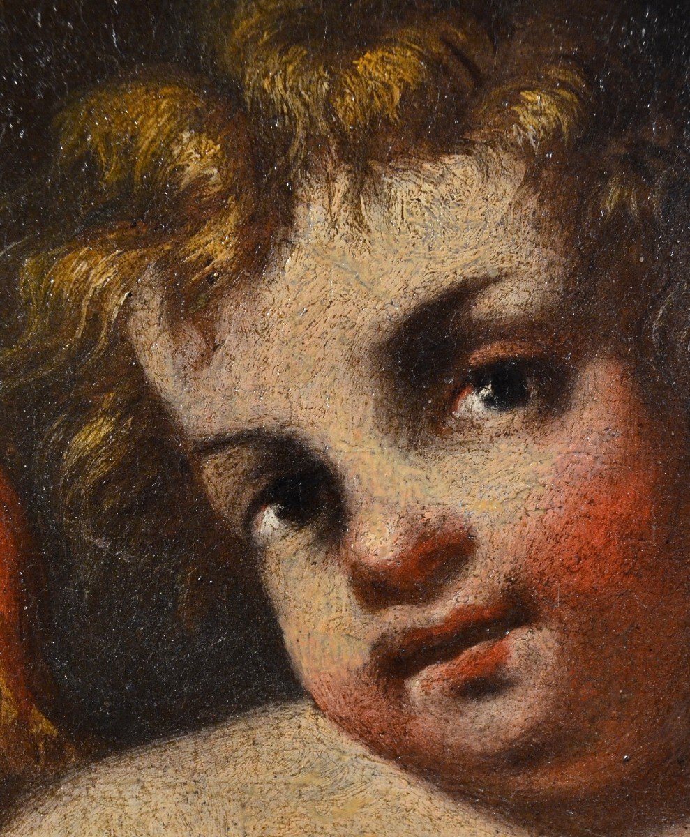 Coppia di putti alati, Giovanni Battista Merano (Genova, 1632 - Piacenza, 1698)-photo-3