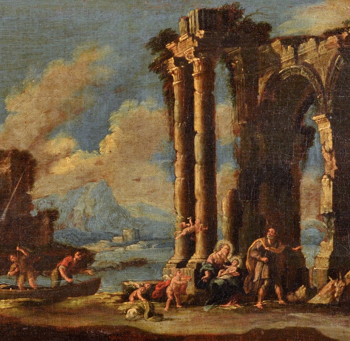 Capriccio architettonico, Nicola Viso (Napoli, prima metà del XVIII secolo)-photo-2