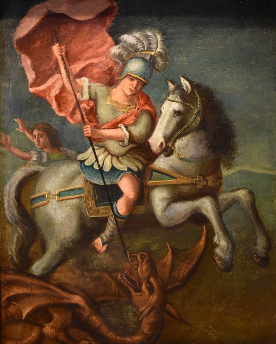 San Giorgio e il Drago Pittore romano, XVII secolo