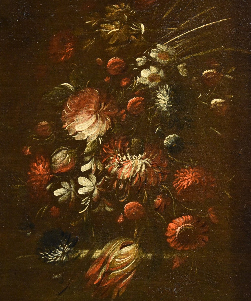 Margherita Caffi (Cremona 1647 – Milano 1710) cerchia, Coppia di nature morte di fiori-photo-2