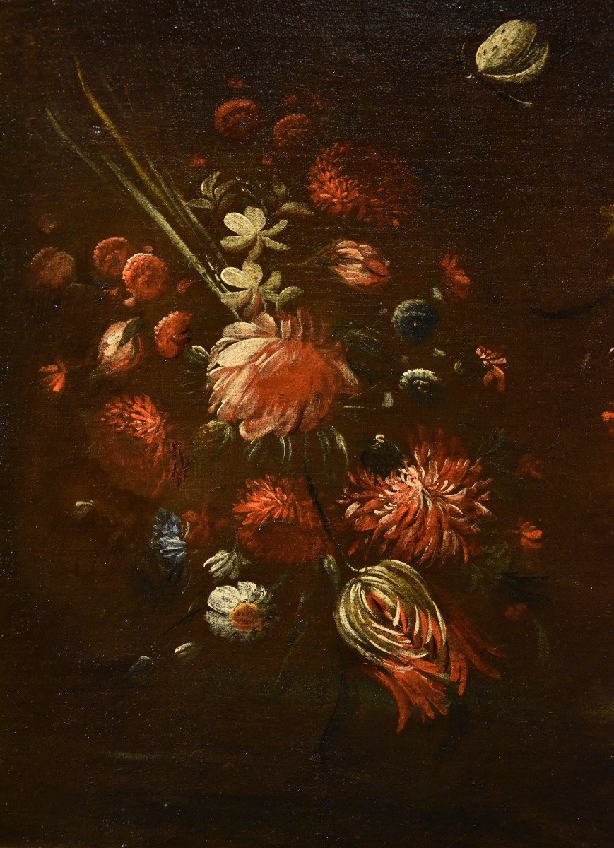 Margherita Caffi (Cremona 1647 – Milano 1710) cerchia, Coppia di nature morte di fiori-photo-5