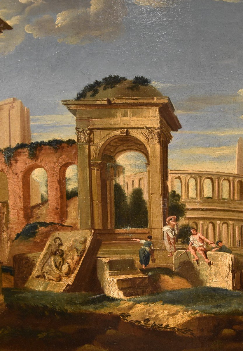 Capriccio architettonico con antiche rovine classiche, Jacob Fabris (Venezia, 1689 - 1761)-photo-6