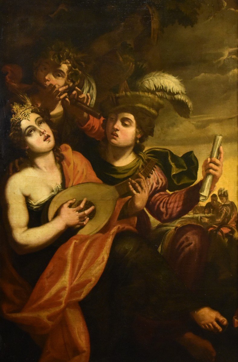 Enea e Didone Attribuito a Pseudo-Caroselli (Roma, attivo c.a 1630/1650)