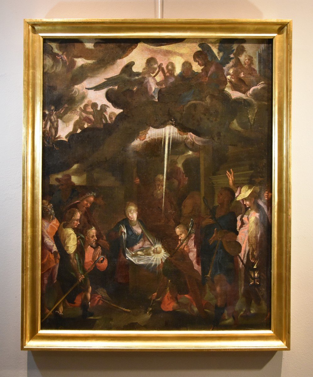 Bartholomäus Spranger (Anversa, 1546 – Praga, 1611), L’adorazione dei pastori-photo-2