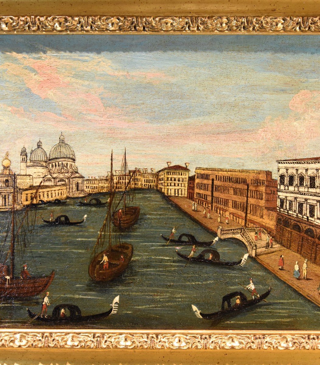 Pittore Vedutista del Settecento, Veduta di Venezia con il Canal Grande-photo-4