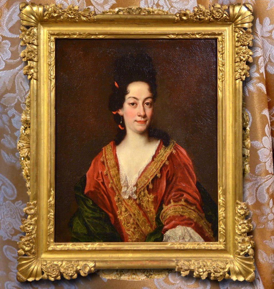 Ritratto di nobile gentildonna, Giovanni Maria delle Piane (Genova 1670 - 1745)-photo-1