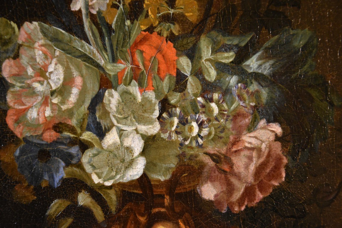 Jacob van Huysum (Amsterdam, 1687 – Londra, 1746), Natura morta di fiori-photo-3