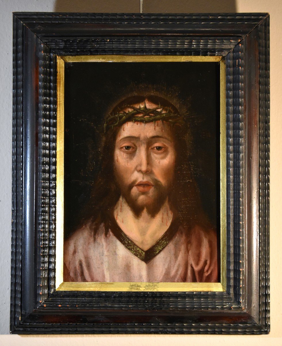 Ecce Homo, Cerchia di Quentin Metsys (Lovanio, 1466 – Anversa, 1530)-photo-2