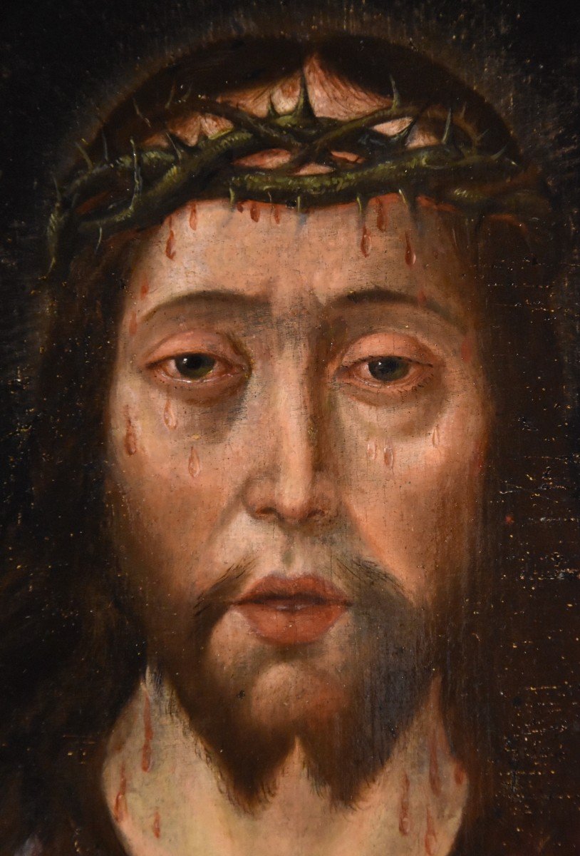 Ecce Homo, Cerchia di Quentin Metsys (Lovanio, 1466 – Anversa, 1530)-photo-3