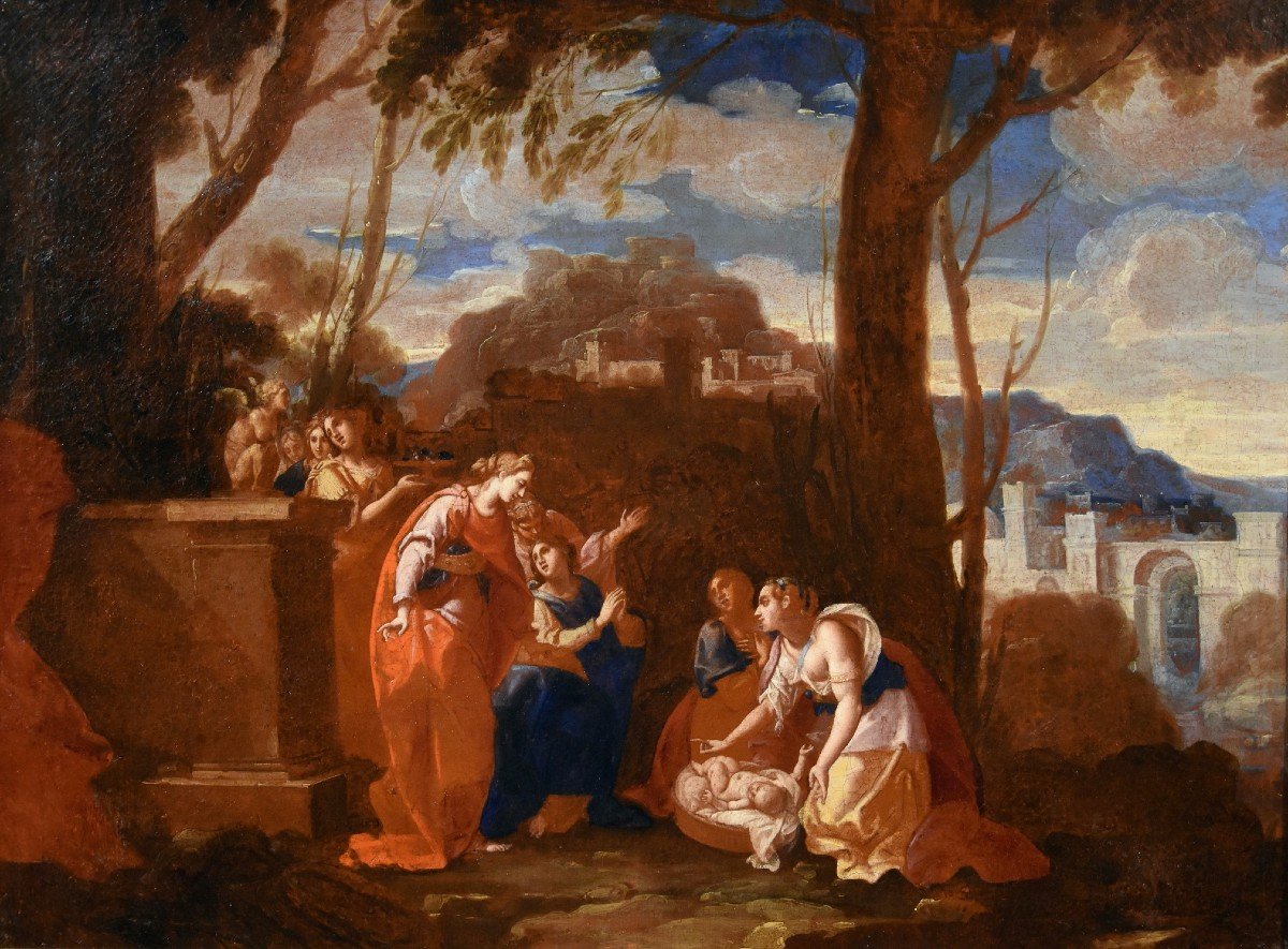 Mosè salvato dalle acque, Nicolas Poussin (Les Andelys 1594 - Roma 1665) Bottega-photo-2