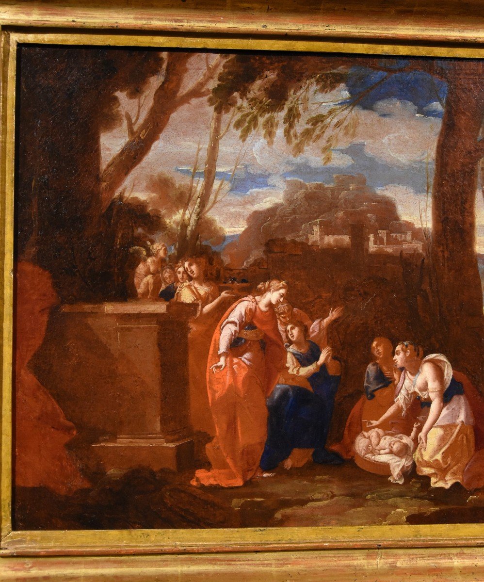 Mosè salvato dalle acque, Nicolas Poussin (Les Andelys 1594 - Roma 1665) Bottega-photo-3