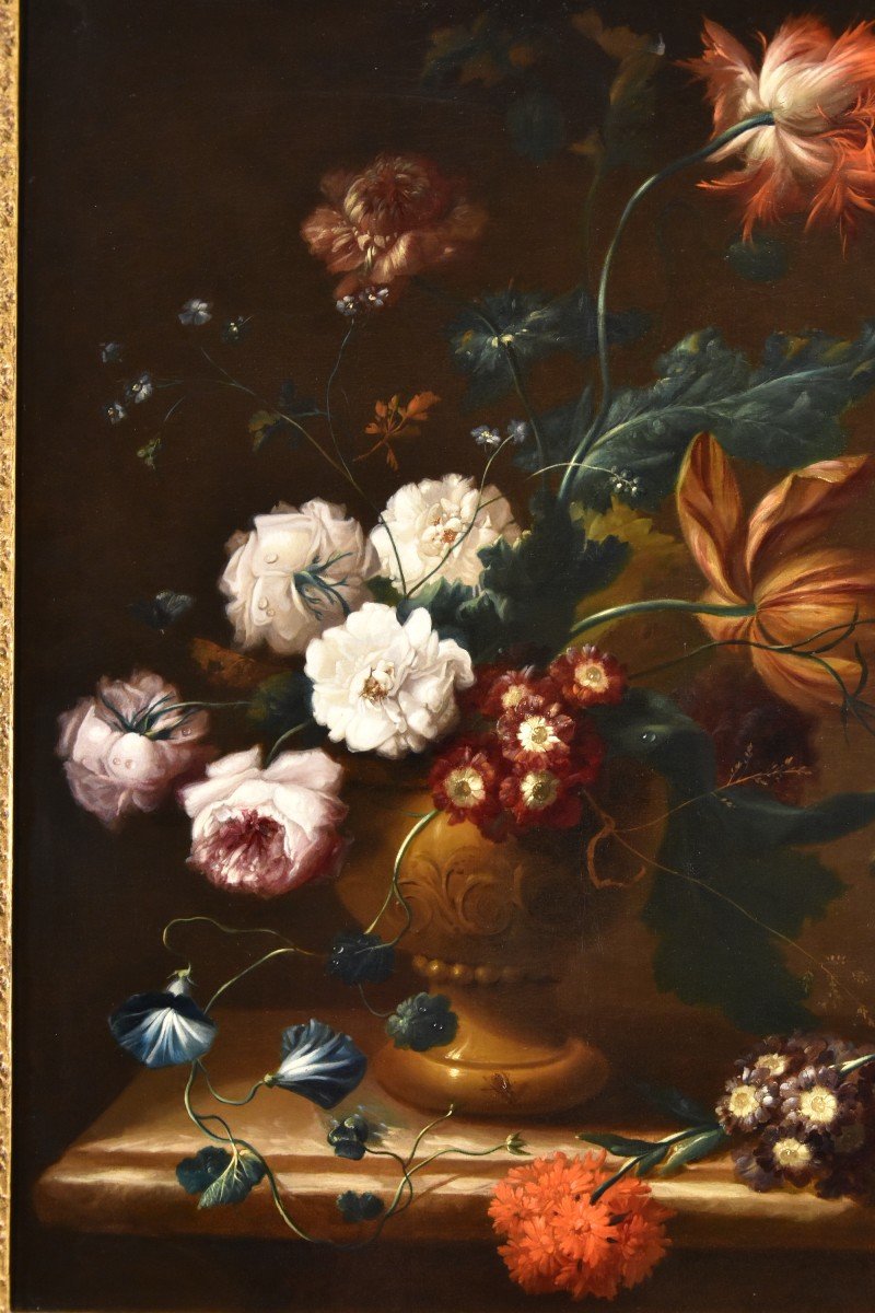 Natura morta di fiori, Johann Baptist Drechsler (Vienna 1756 – 1811) Firma e data-photo-2