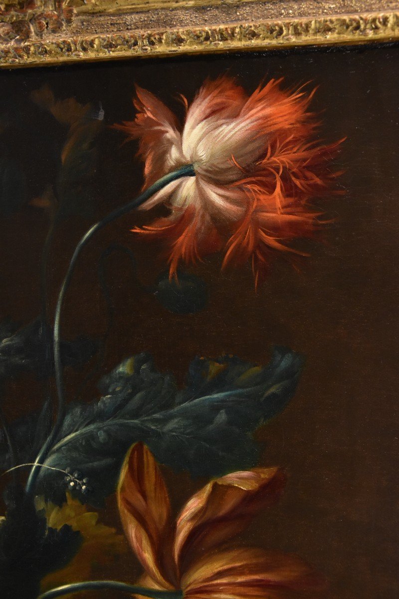 Natura morta di fiori, Johann Baptist Drechsler (Vienna 1756 – 1811) Firma e data-photo-5