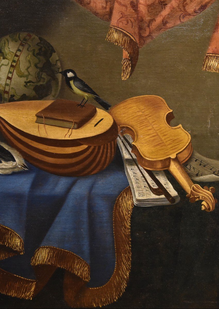 Natura morta con strumenti musicali, Bonaventura Bettera (Bergamo, 1663 – 1718 circa)-photo-4