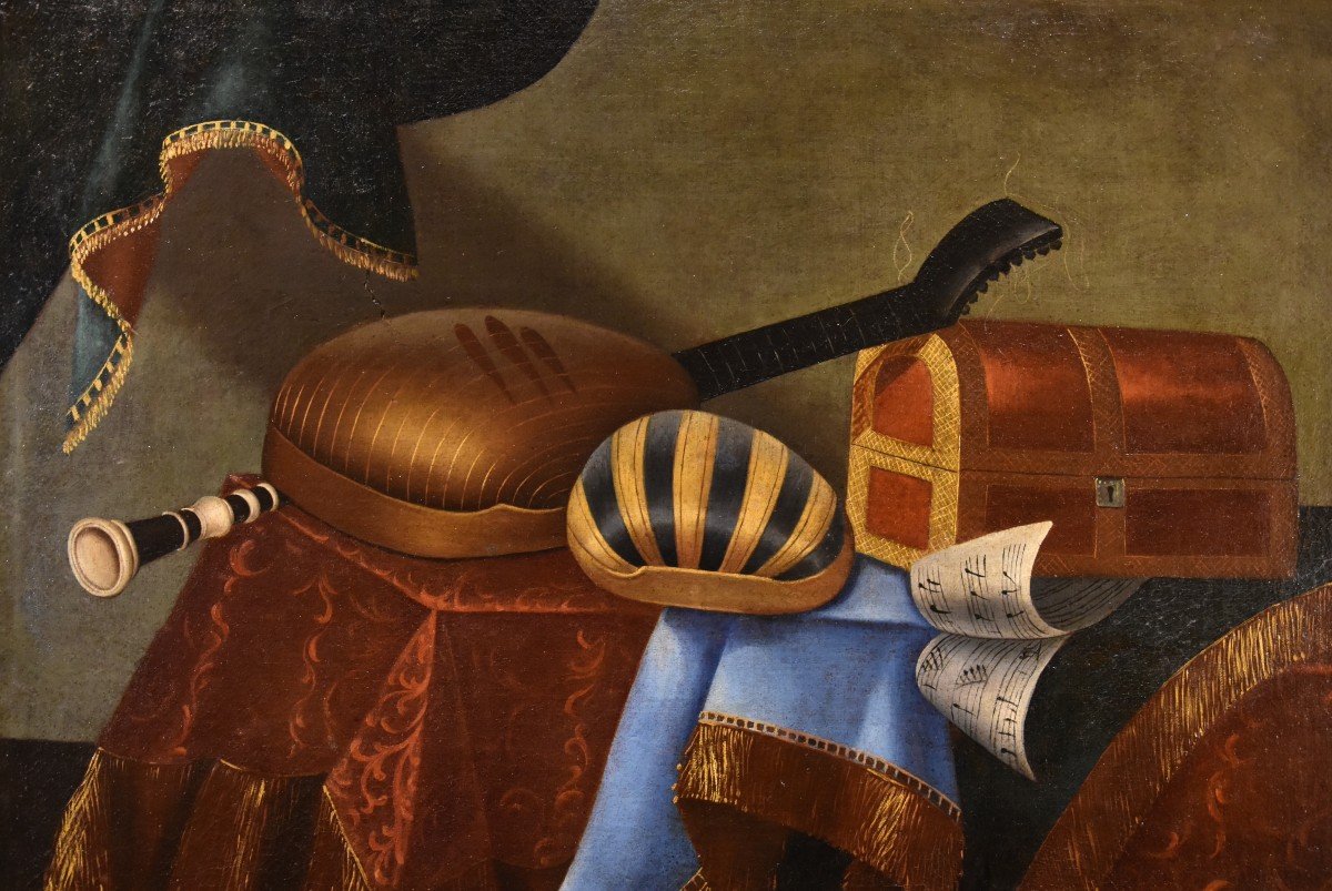 Natura morta con strumenti musicali, Bonaventura Bettera (Bergamo, 1663 – 1718 circa) (2/2)-photo-2