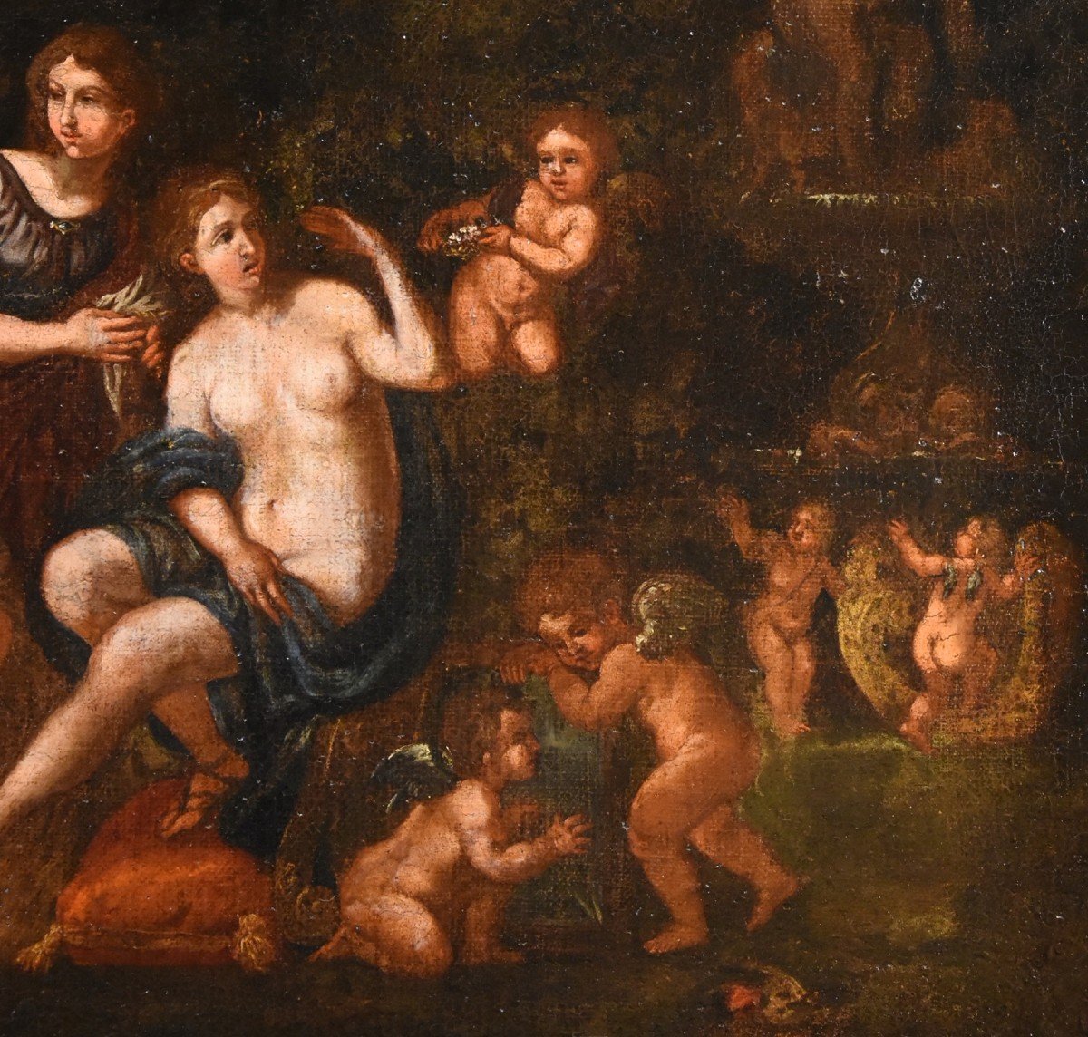 La Toeletta di Venere Francesco Albani (Bologna 1578 - 1660), bottega di-photo-3