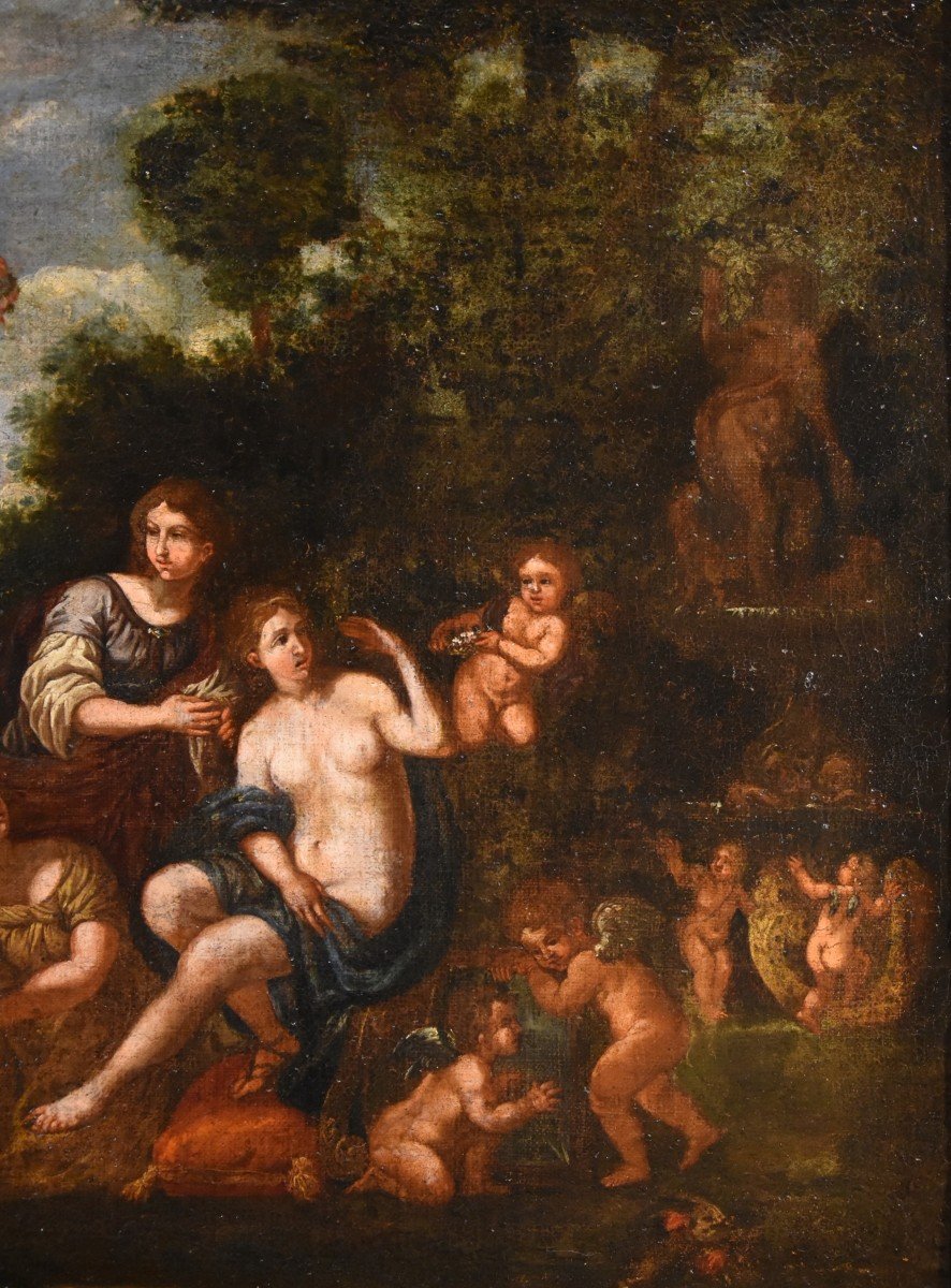 La Toeletta di Venere Francesco Albani (Bologna 1578 - 1660), bottega di-photo-4