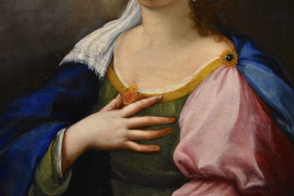 Santa Cecilia e due cherubini, Lucas de la Haye (Nivelles, 1612–Roma, 1682)-photo-4