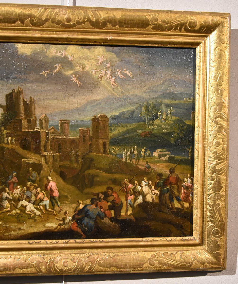 Paesaggio con l Natività, Scipione Compagni  (Napoli, 1624 circa- post 1680)-photo-3