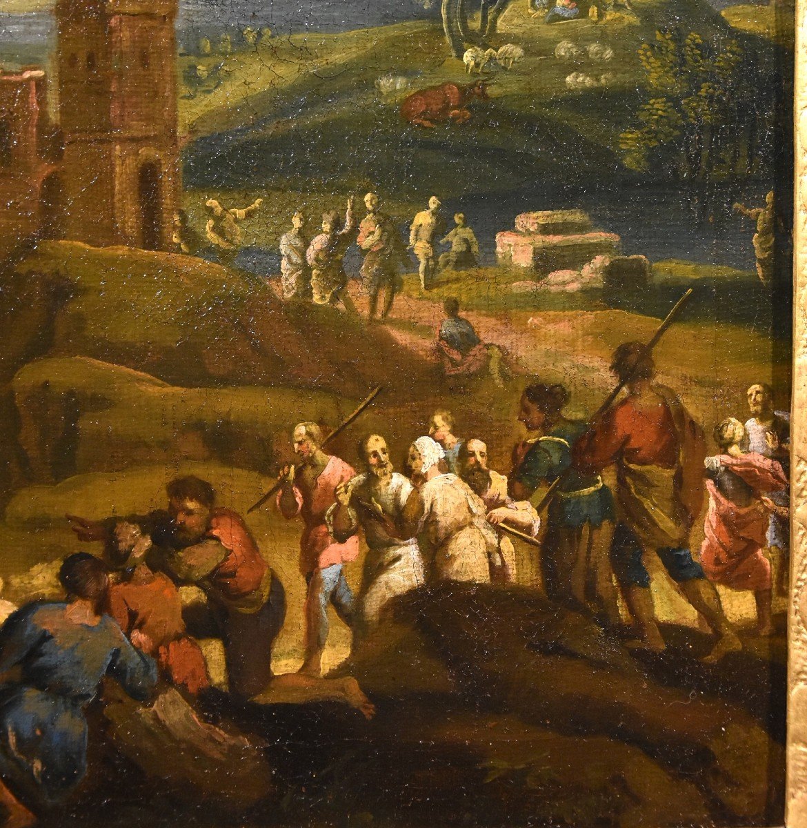 Paesaggio con l Natività, Scipione Compagni  (Napoli, 1624 circa- post 1680)-photo-5