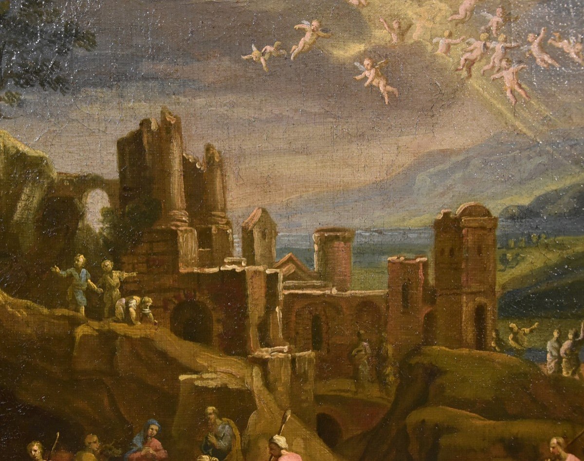 Paesaggio con l Natività, Scipione Compagni  (Napoli, 1624 circa- post 1680)-photo-7