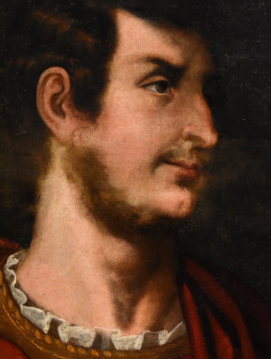 Gli imperatori romani Augusto e Giulio Cesare, seguace di Tiziano Vecellio-photo-5