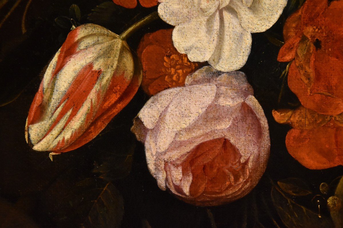 Ghirlanda di fiori con cartiglio, Frans van Everbroeck (Anversa, 1628 – Londra 1693) -photo-6