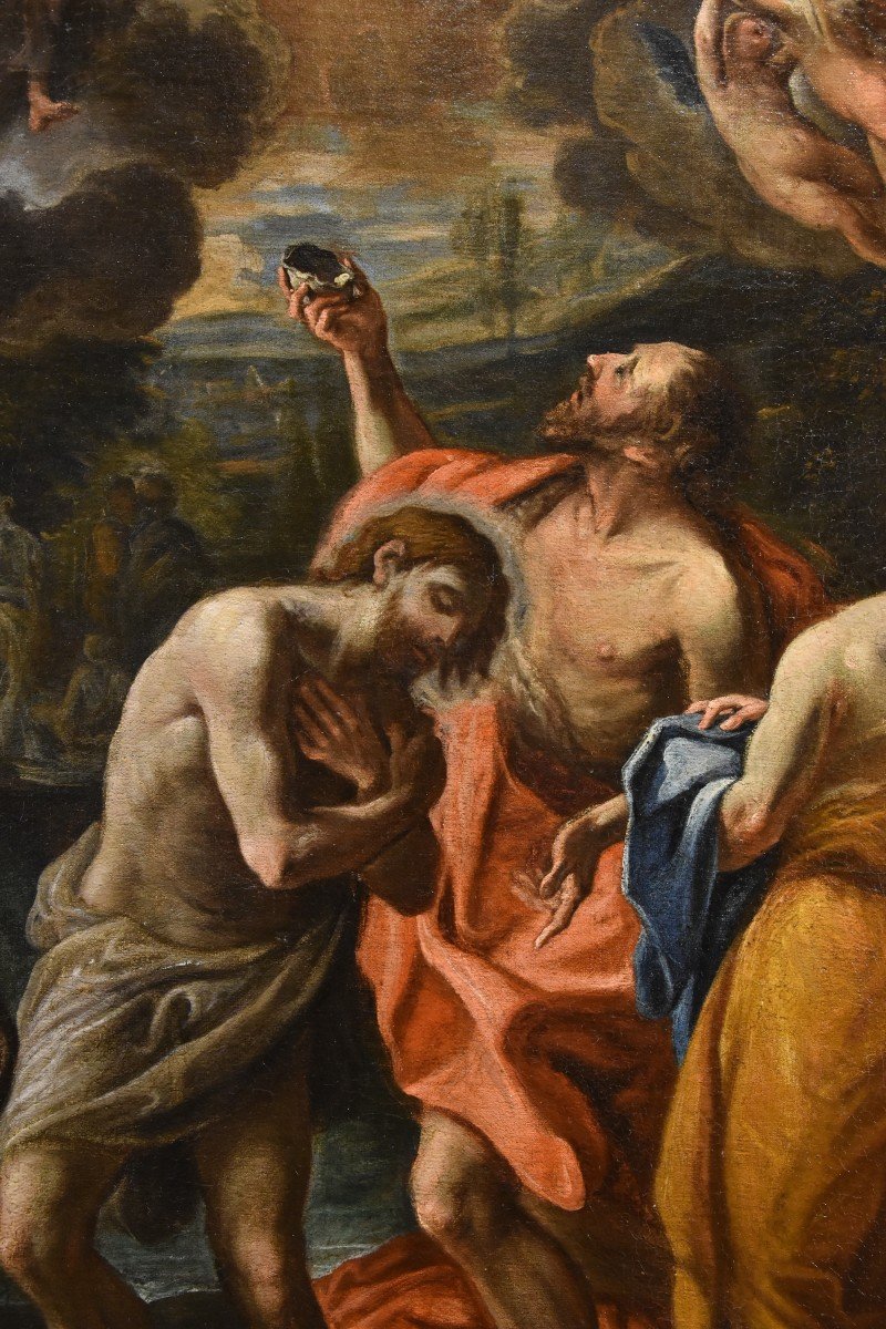 Battesimo di Gesù, Luca Giordano (Napoli, 1634 – 1705) Bottega di-photo-3