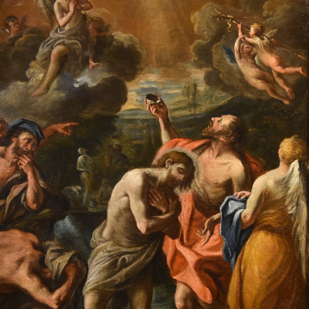 Battesimo di Gesù, Luca Giordano (Napoli, 1634 – 1705) Bottega di-photo-1