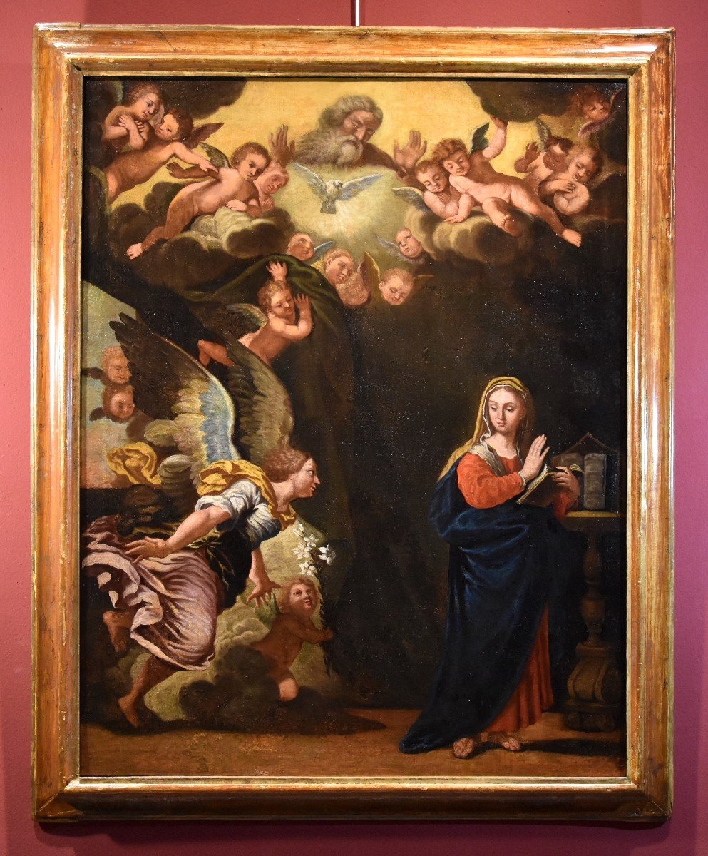 Annunciazione, Girolamo Bonini detto l'Anconitano (Ancona 1600 - Bologna 1680 c.)-photo-2