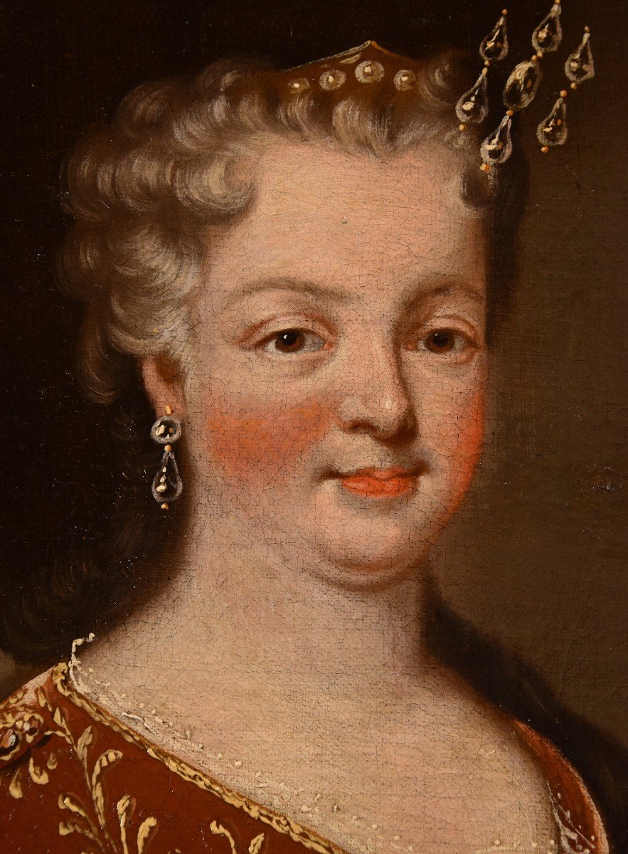 Luigi XV, Re di Francia, e la regina consorte Maria Leszczyńska, Pierre Gobert (1662 - 1744)-photo-3