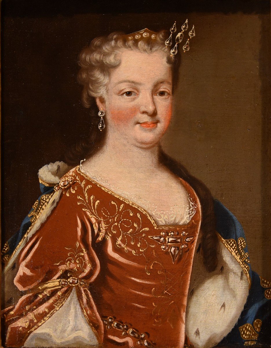 Luigi XV, Re di Francia, e la regina consorte Maria Leszczyńska, Pierre Gobert (1662 - 1744)-photo-4