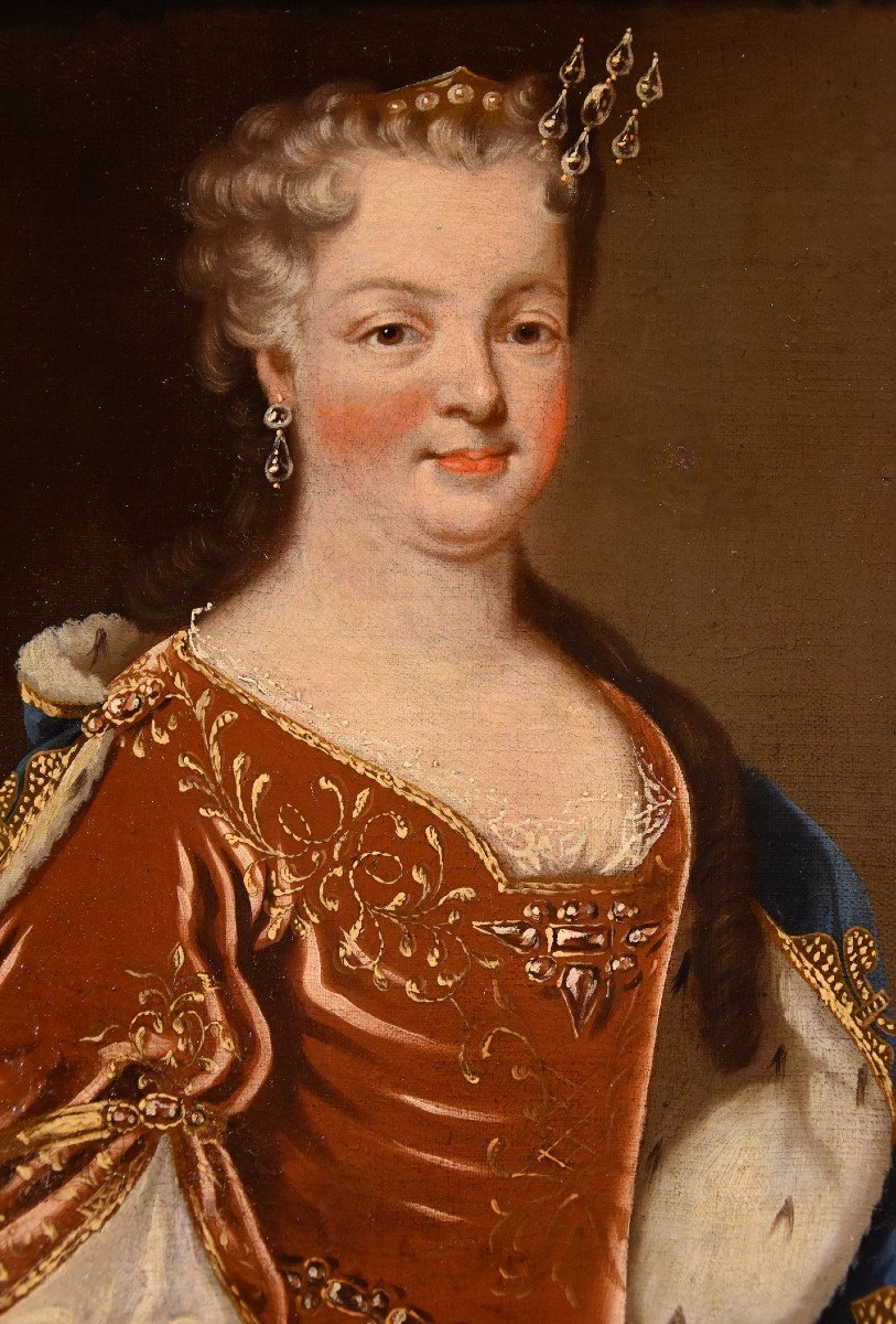 Luigi XV, Re di Francia, e la regina consorte Maria Leszczyńska, Pierre Gobert (1662 - 1744)-photo-1