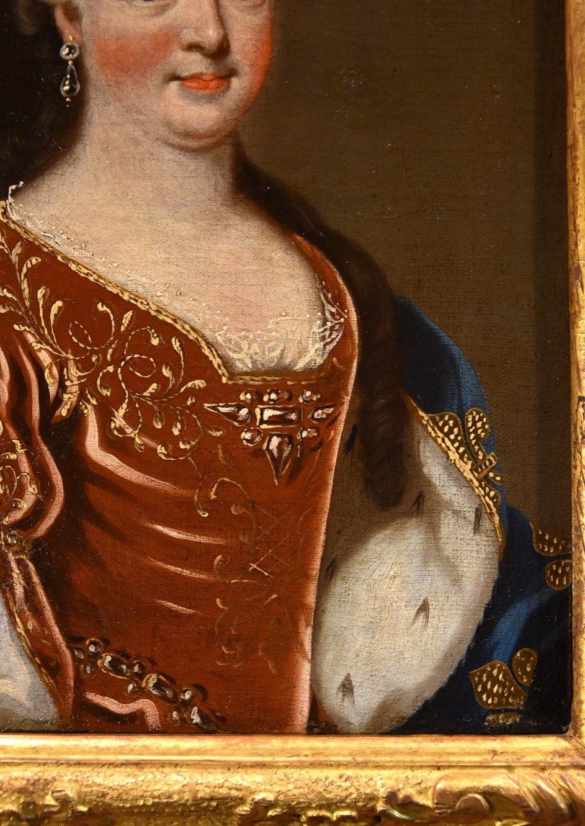 Luigi XV, Re di Francia, e la regina consorte Maria Leszczyńska, Pierre Gobert (1662 - 1744)-photo-2