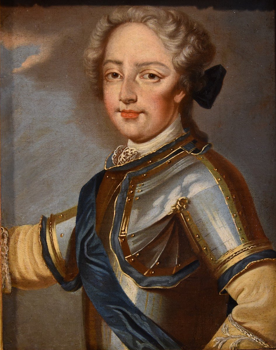 Luigi XV, Re di Francia, e la regina consorte Maria Leszczyńska, Pierre Gobert (1662 - 1744)-photo-3