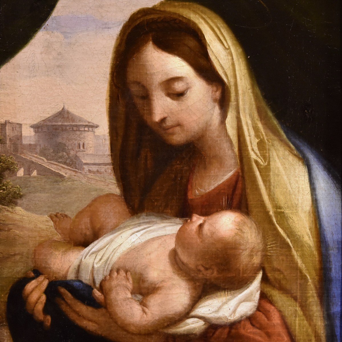 Carlo Maratta (Camerano 1625 – Roma, 1713), Vergine con Bambino-photo-2