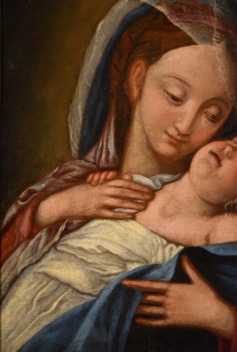 Madonna con il Bambino dormiente, Giovan Battista Salvi "il Sassoferrato" (1609 - 1685) seguace-photo-2