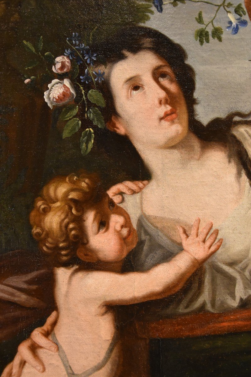 Flora come allegoria della Primavera, Guglielmo Cortese, detto il Borgognone  (1628 - 1679)-photo-3