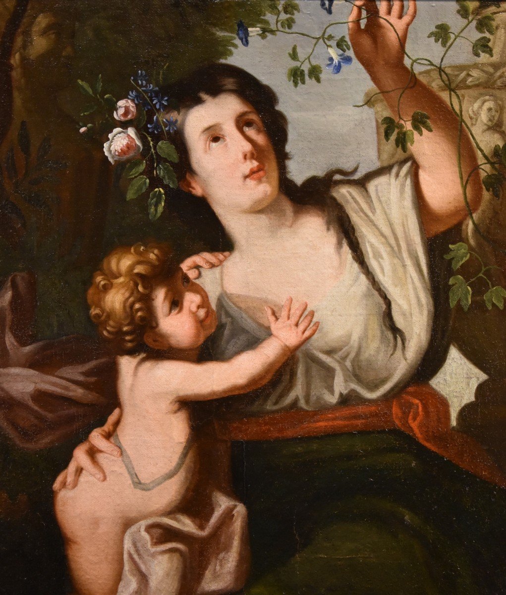 Flora come allegoria della Primavera, Guglielmo Cortese, detto il Borgognone  (1628 - 1679)-photo-4