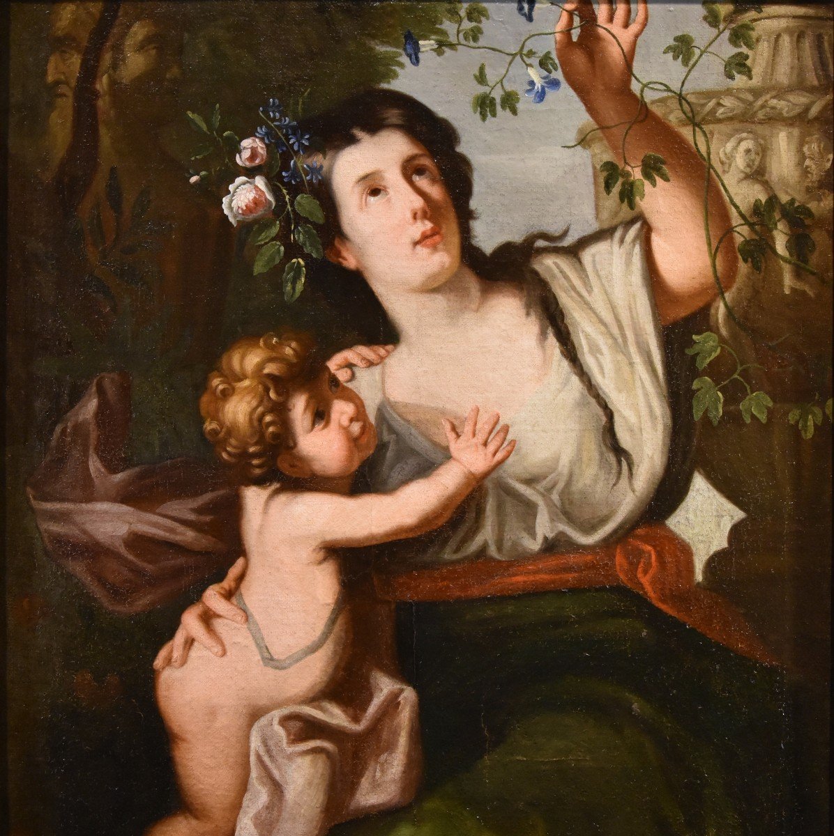 Flora come allegoria della Primavera, Guglielmo Cortese, detto il Borgognone  (1628 - 1679)-photo-1