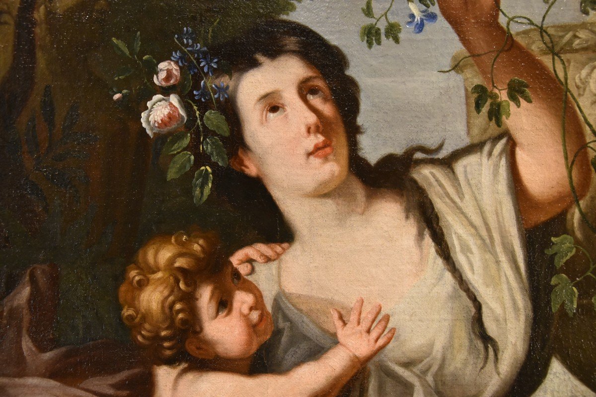 Flora come allegoria della Primavera, Guglielmo Cortese, detto il Borgognone  (1628 - 1679)-photo-7