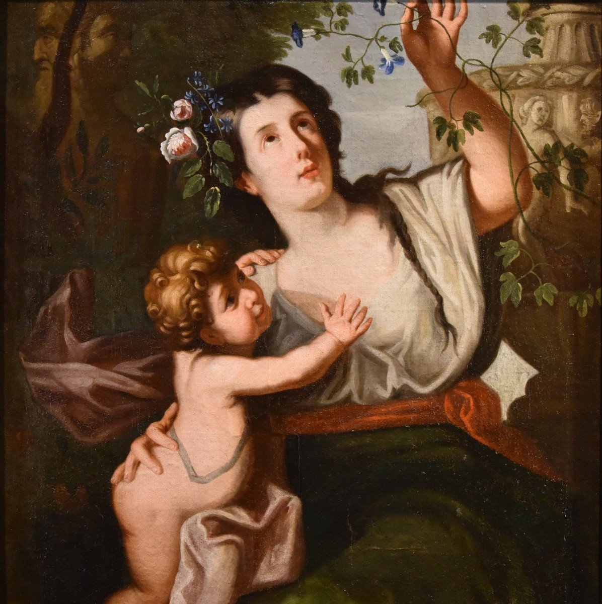 Flora come allegoria della Primavera, Guglielmo Cortese, detto il Borgognone  (1628 - 1679)-photo-3