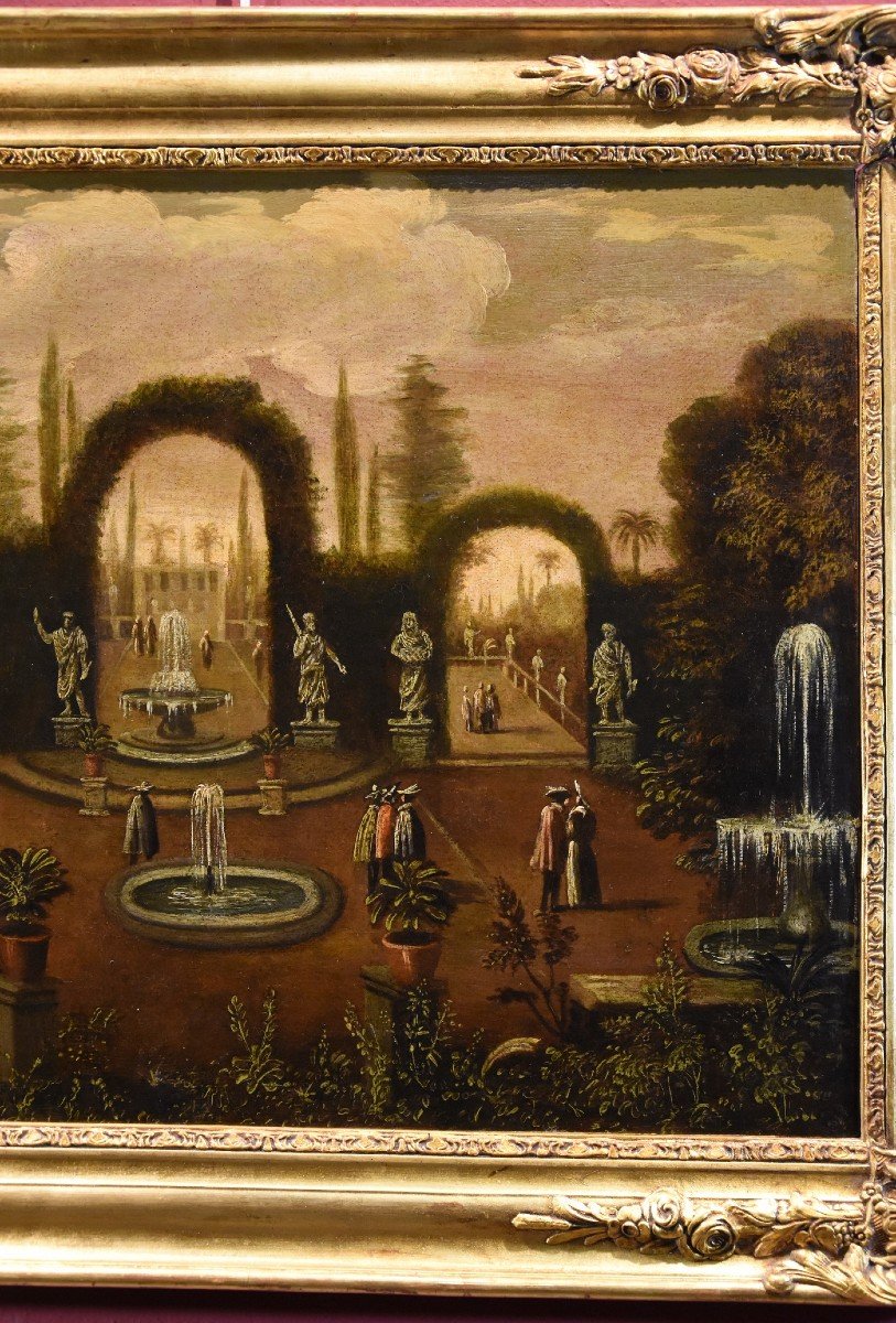 Giardino all’italiana di una villa, Isaac de Moucheron (Amsterdam 1667 - 1744)-photo-4