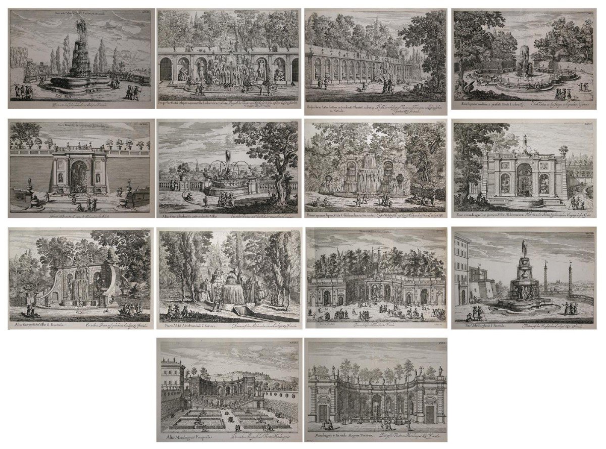 Giardino all’italiana di una villa, Isaac de Moucheron (Amsterdam 1667 - 1744)-photo-1