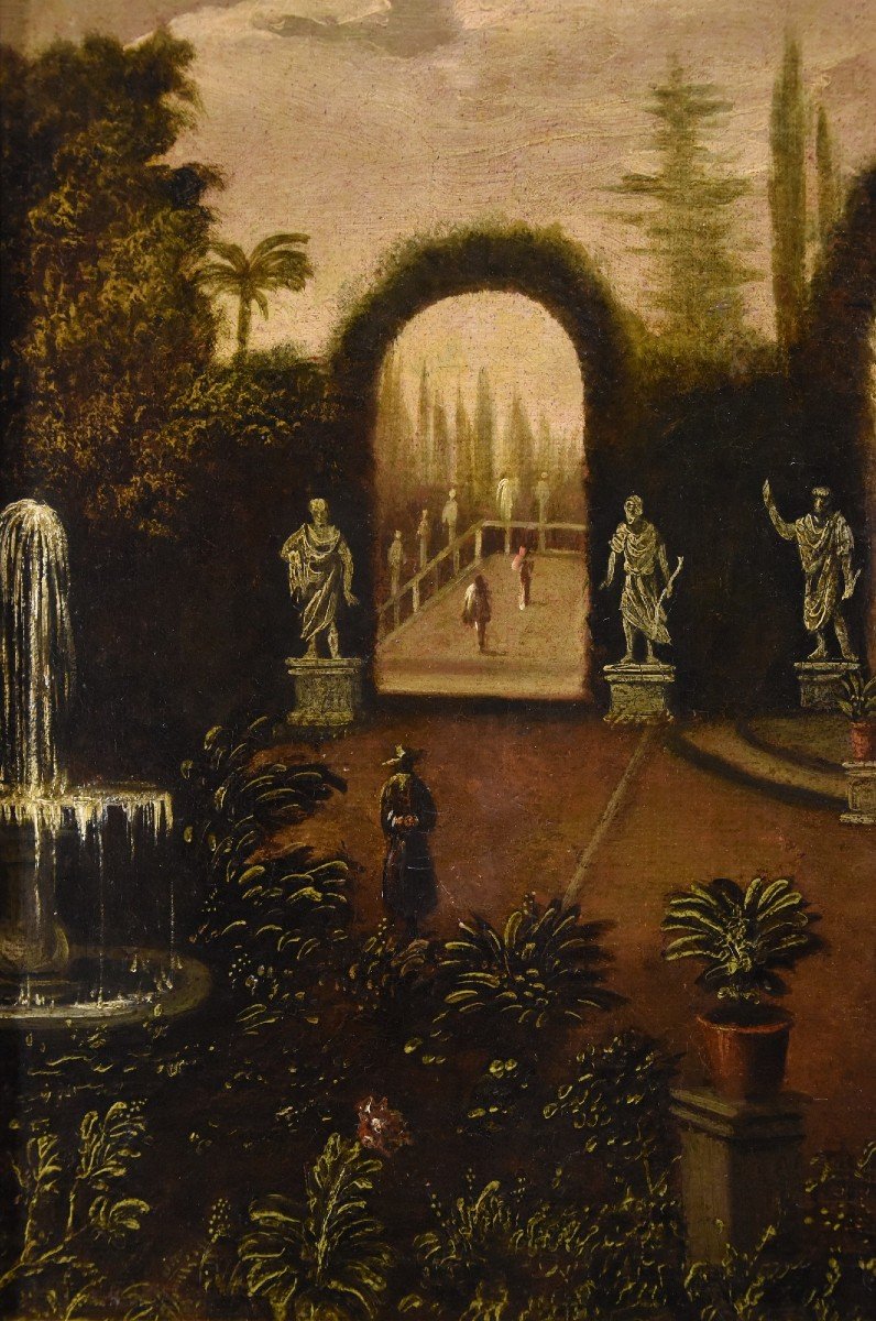 Giardino all’italiana di una villa, Isaac de Moucheron (Amsterdam 1667 - 1744)-photo-2